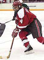 Winger Chera Marshall had the game-winning goal for St. Lawrence Friday night (photo by Jason Waldowski).