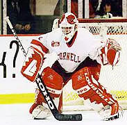 Matt Underhill has an 8-3-1 record as half of Cornell's standout netminding duo.