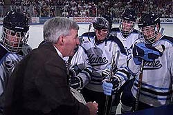 Shawn Walsh went 399-215-44 in 17 seasons behind the Maine bench.