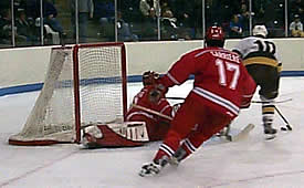 Ryan Kalbrener's goal gave Superior a commanding 4-0 lead late in the second. (Photos by Scott Biggar)
