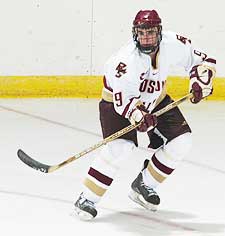 Patrick Eaves and BC are the heavy favorites entering the season in Hockey East.
