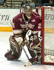 Adam Berkhoel shut down North Dakota in the regional final (photo: Patrick C. Miller).