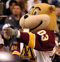 Hey, it's Goldy Gopher!  (Photo: Talya Arbisser)