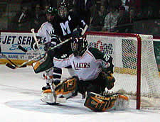 Tyson Gajda made 30 saves in his fourth shutout of the season.