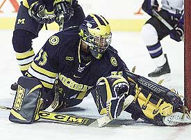 Al Montoya was the New York Rangers' first pick in the NHL Draft Saturday (photo: Rob Tatoro).