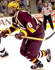 Grant Potulny has helped spark the Gophers' early-game heroics (photo: Jason Waldowski).