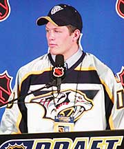 Incoming Wisconsin defenseman Ryan Suter was taken by the hometown Nashville Predators with the seventh pick. (photos: Rich DeLisle)