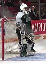 Kate Lane stood tall in goal for Dartmouth (photo: Lee Urton).