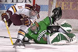 UMD's chance at the MacNaughton Cup was stopped when it tumbled against North Dakota recently.