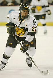 Marty Sertich, the reigning Hobey Baker winner, returns to CC for his senior season (photo: Casey Gibson).