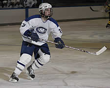 First Team All-NESCAC defenseman Patrick Walsh Leads Colby against Middlebury in the conference semifinals.