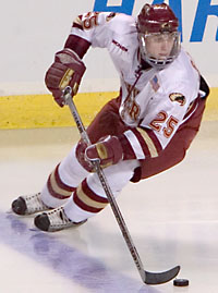 With Brett Skinner gone, the importance of Matt Carle to DU increases (photo: Melissa Wade).