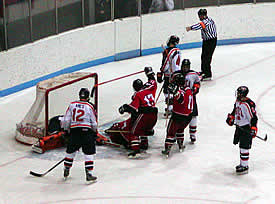 Chris Mills scored the game winner against Utica for the Valiants.