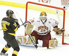 Peter Mannino was the right choice for DU in the national semifinals (photo: Pedro Cancel)