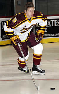 Norwich freshman Raphael Robitaille gets his first taste of playoff hockey when the Cadets host Castleton State on Saturday.