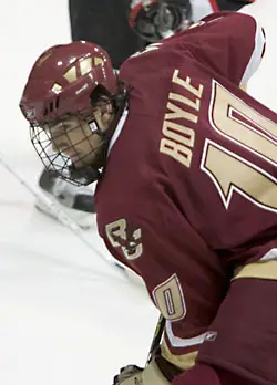 Brian Boyle excelled in a different role for Boston College this weekend (photo: Melissa Wade).