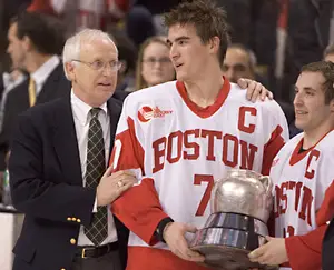 Boston University won its 27th Beanpot earlier this month -- and college hockey itinerant Nicholas Jon Wood was there (photo: Melissa Wade).