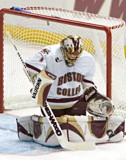 Cory Schneider is Boston College's sophomore star in net.