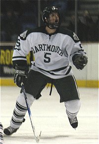 Dartmouth's Chris Johnson made his collegiate debut Saturday thanks to his teammates' selflessness (photos: Jessica Zbikowski).