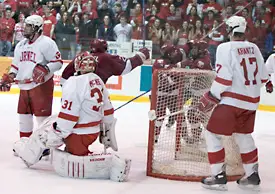 Harvard celebrates Meintel's goal (photo: Melissa Wade)
