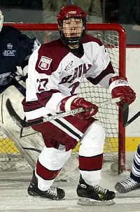 Kevin Du is the reigning ECACHL Player of the Week (photo: Harvard athletic media relations / DSPics.com).