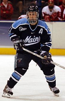 Maine's Michel Leveille helped the Black Bears stay close early (photo: Skip Strandberg).