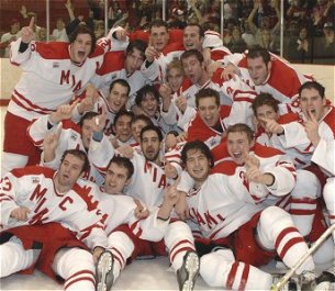 Miami won the 2005-06 CCHA Regular Season Championship on it's own home ice. (photo:  Miami Sports Information)