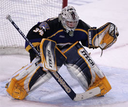 Wylie Rogers backstopped Alaska past Western Michigan in Game 3 Sunday.