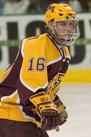 Hobey Baker finalist Ryan Potulny and the Gophers are looking to turn around last weekend's results (photos: Melissa Wade).