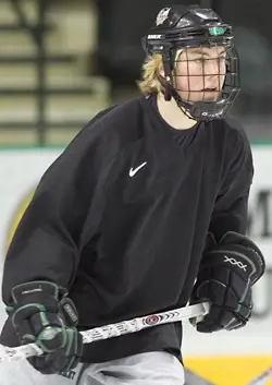 T.J. Oshie scored 45 points last year, his freshman season at UND (photo: Melissa Wade).