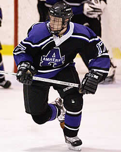 Captain Sean Ellis has led Amherst to the top of the NESCAC.