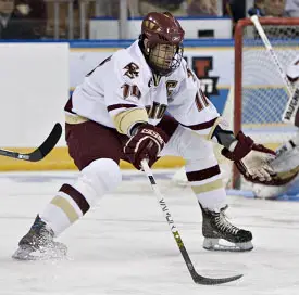 Brian Boyle has excelled at both ends of the ice for Boston College this season (photo: Melissa Wade).