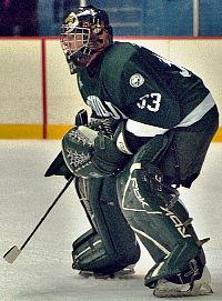 Goaltender Matt Climie will again battle Layne Sedevie for time in the Bemidji State nets this season (photo: Matt Mackinder).