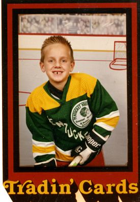 Ryan proudly flashes the classic hockey player's gap-toothed smile.