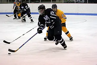 Senior John Sales, a three sport star for the Panthers, hopes to skate towards a successful weekend in Maine. (photo: Albert Bitici)