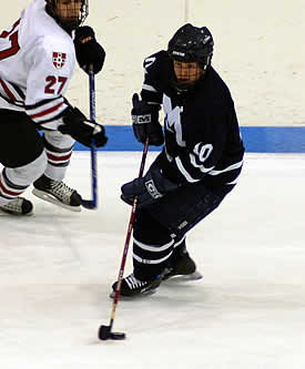 Middlebury Captain Mickey Gilchrist hopes to revive the playoff magic from the past three seasons against Williams.