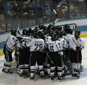 The Spartans celebrate after advancing to the title game (photo: Skip Strandberg).
