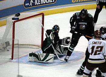 The penalty kill is a chancy affair, particularly when the stakes are high (photo: Skip Strandberg).