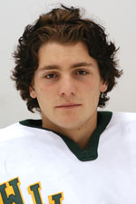 Goaltender Brian Stewart starred in NMU's playoff upset in 2006-07 (photo: NMU sports information).