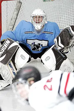 Jumbo goalie James Kalec will look to continue his stellar play and help Tufts back into the playoff picture.