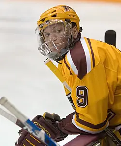 Freshmen like Kyle Okposo helped Minnesota overcome the loss of several underclassmen after last season (photos: Melissa Wade).