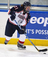 Senior co-captain Jaclyn Hawkins and UConn are a force to be reckoned with in Hockey East.