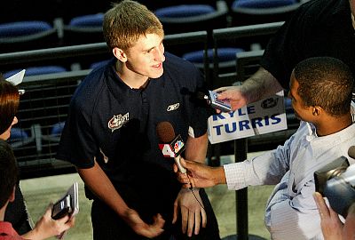 Kyle Turris (pictured) will room with Ryan McDonagh next season at Wisconsin (photo: Dave Sandford / Getty Images).