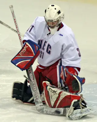 Pilgrims goalie Ron Baia looks to lead NEC past a hot Salem State team.