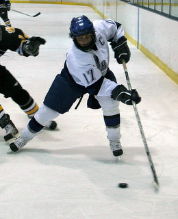 Captain James Goodfellow and the Marian Sabres find themselves tied atop the MCHA standings half way through the season.