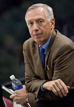 Jerry York was lured from Bowling Green by the opportunity to coach at his alma mater. Photo by Melissa Wade.