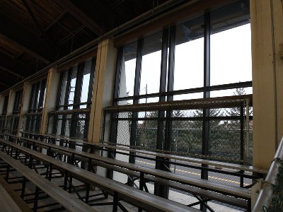 The Geneva Recreation Center, now enclosed (photo: Ken Debolt, Hobart SID).
