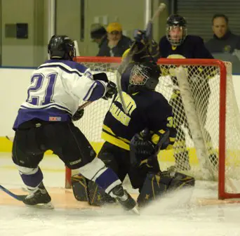 Goalie Wes Vesprini looks to keep Trinity's road magic alive in a bid for the Frozen Four.