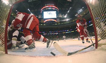 Andrew Orpik's would-be go-ahead goal was disallowed on video replay (photo: Melissa Wade).