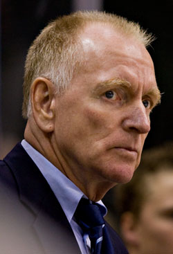 Red Berenson returned to coach at Michigan, where he has built a perennial powerhouse (photo: Melissa Wade).